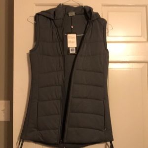 NWT Size XS Calia Carrie Underwood Grey Hood Vest